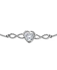 Giani Bernini Heart Cubic Zirconia Infinity Link Bolo Bracelet (1-7/8 ct. t.w.) in 18k Gold Over Sterling Silver, Exclusively at Macy's