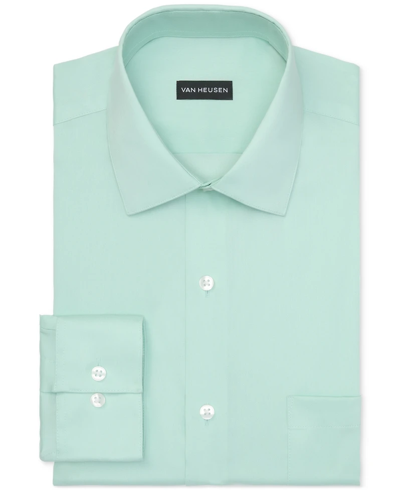 Van Heusen Men's Regular Fit Ultra Wrinkle Free Spread Collar Dress Shirt