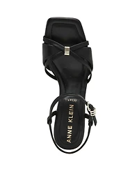 Anne Klein Women's Jelena Ankle Buckle Strap Dress Sandals