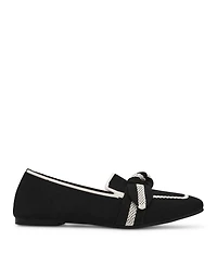 Anne Klein Women's Tanya Bow Knit Slip On Loafers