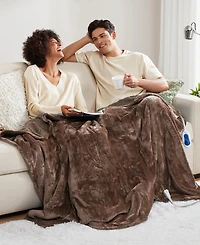Beautyrest Microlight Electric Reversible Plush to Berber Throw, 60" x 70"