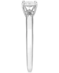Diamond Solitaire Princess-cut Engagement Ring (1/2 ct. t.w.) in 14k White Gold