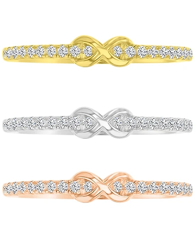 3-Pc. Set Cubic Zirconia Infinity Rings