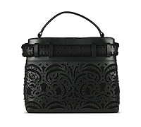 Sam Edelman Willette Floral Dyecut Leather Satchel