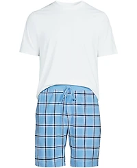 Lands' End Men's Knit Jersey Pajama Shorts Sleep Set