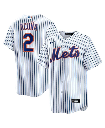Nike Men's Luisangel Acuna White New York Mets Home Replica Player Jersey