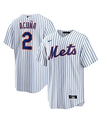 Nike Men's Luisangel Acuna White New York Mets Home Replica Player Jersey