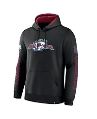 Fanatics Men's Black Colorado Avalanche Big City Legacy Fleece Pullover Hoodie