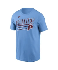 Nike Men's Light Blue Philadelphia Phillies Cooperstown Collection Retro T-Shirt