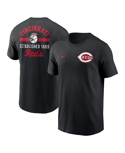Nike Men's Black Cincinnati Reds 2-Hit T-Shirt