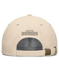 Fanatics Men's Tan Boston Bruins Front Office Canvas Adjustable Hat