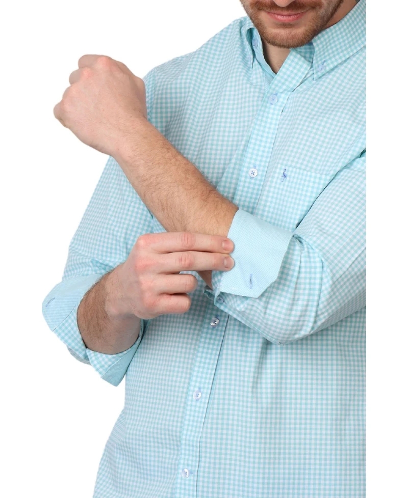 Tailorbyrd Men's Signature Gingham Long Sleeve Shirt