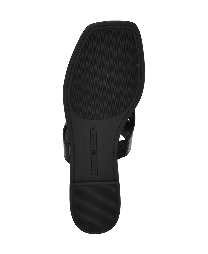 Tommy Hilfiger Women's Tremmy Cutout Logo Flat Thong Sandals