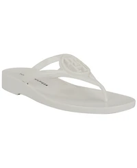 Tommy Hilfiger Women's Vedna Cutout Logo Jelly Thong Sandals