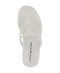 Tommy Hilfiger Women's Vedna Cutout Logo Jelly Thong Sandals