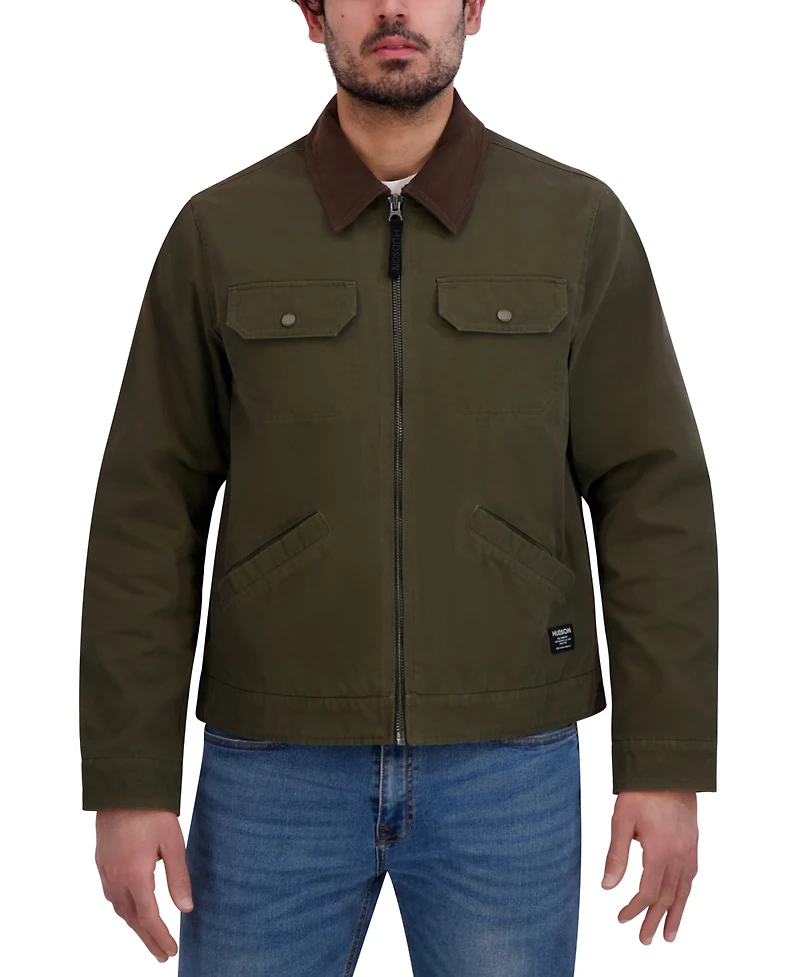 Hudson Men's Cotton Canvas Trucker Jacket