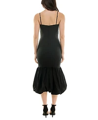 Katia Rae Juniors' Fitted Bubble-Hem Midi Dress