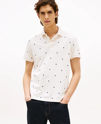 Tommy Hilfiger Men's All Over Star Print Polo Shirt
