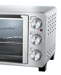 MegaChef 25 Quart French Door Multi-Function Electric Toaster Oven with Rotisserie Set