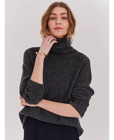 Celtic & Co. Women's Cashmere And Merino Roll Neck Sweater