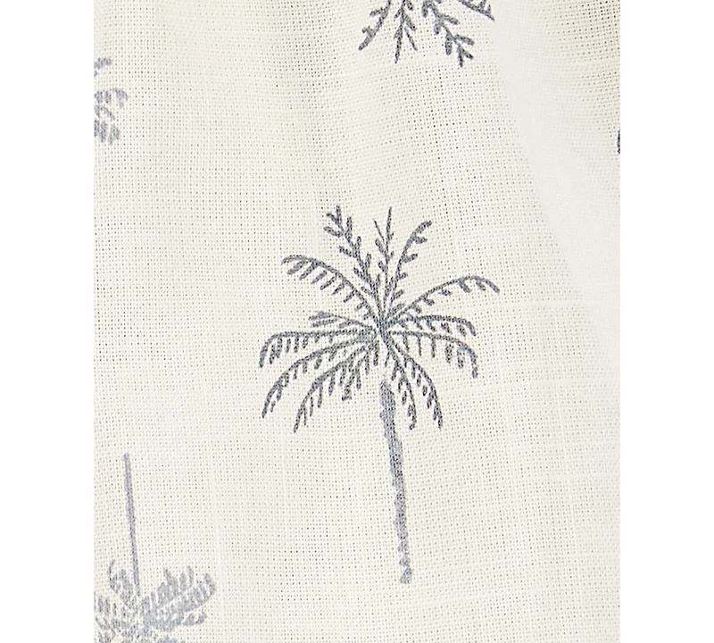 Carter's Baby Girls Cotton Palm Tree-Print Tank Romper