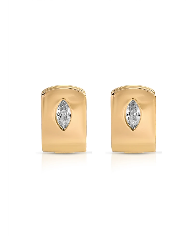 Ettika Marquise Crystal Huggie Earrings