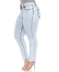 White Mark Plus Stretch Denim Jeans