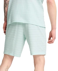 Puma Men's Ess Elevated Regular-Fit Textured Stripe 9" Shorts