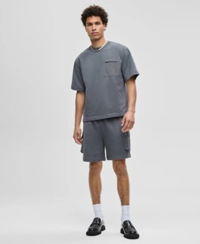 Mode Of One Mens Mixed Relaxed Fit French Terry Pocket T Shirt Regular Fit Printed 7 French Terry Cargo Shorts Macys Exclusive