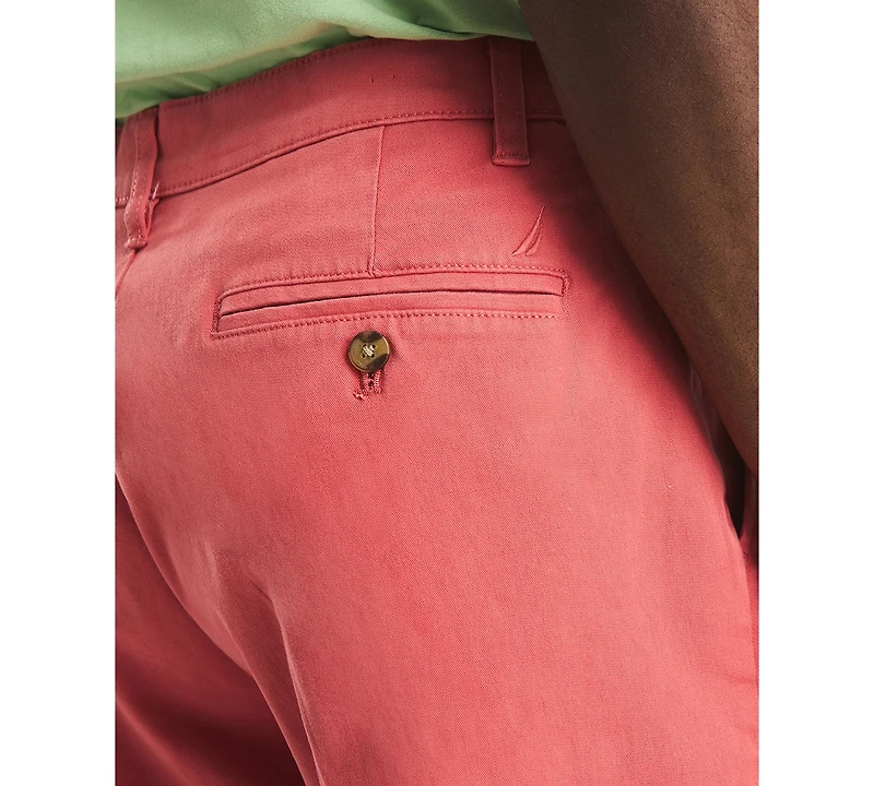 Nautica Men's Solid-Color Stretch-Twill 8.5" Deck Shorts