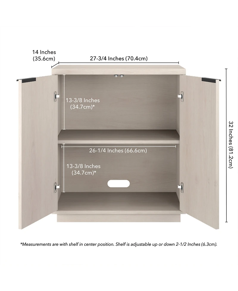 Hudson & Canal 28" Mansfield Wide Rectangular Accent Cabinet