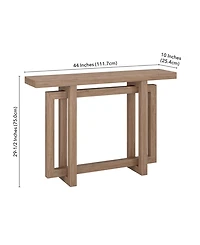 Hudson & Canal 44" Breslow Wide Rectangular Console Table