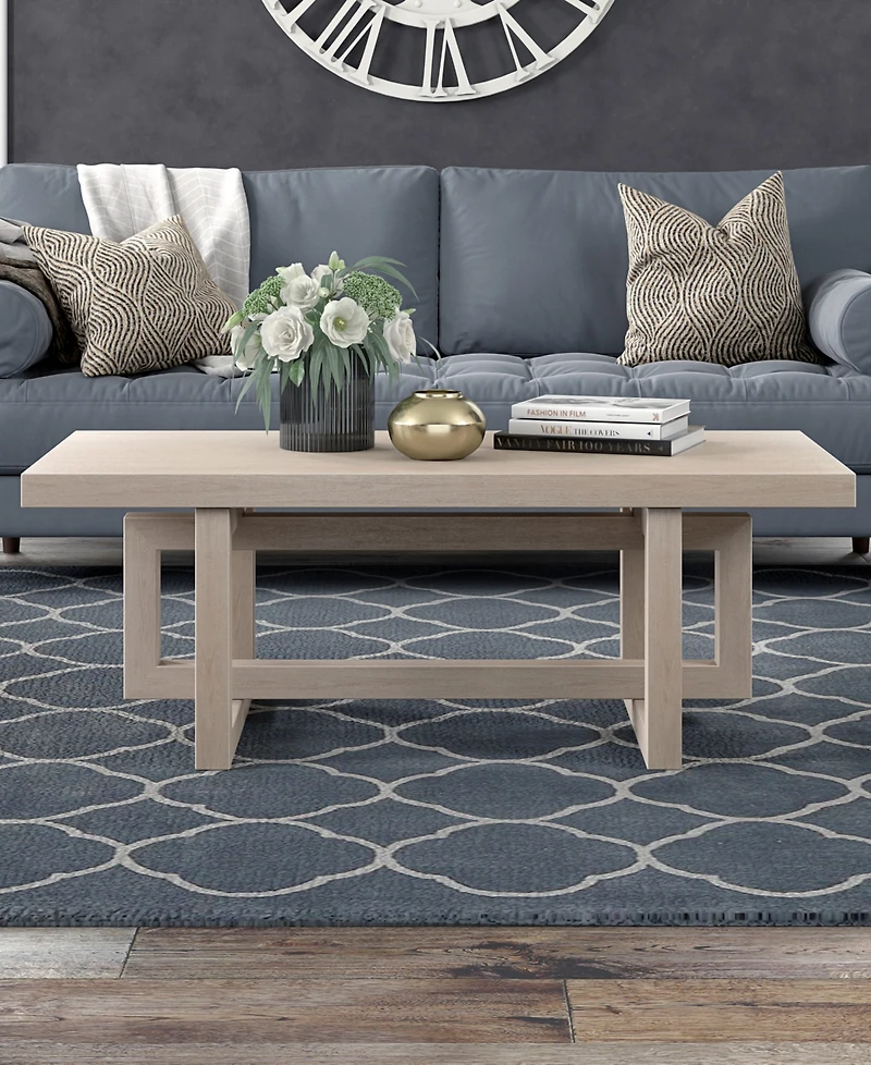 Hudson & Canal 47" Breslow Wide Rectangular Coffee Table