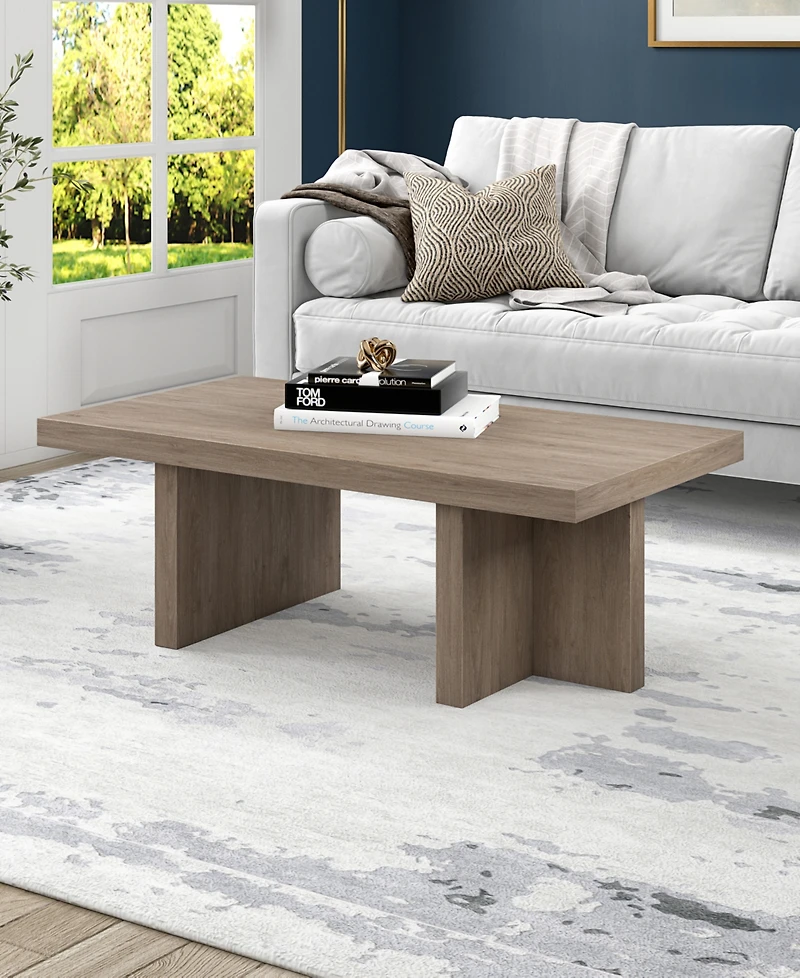 Hudson & Canal 44" Dimitra Wide Rectangular Coffee Table