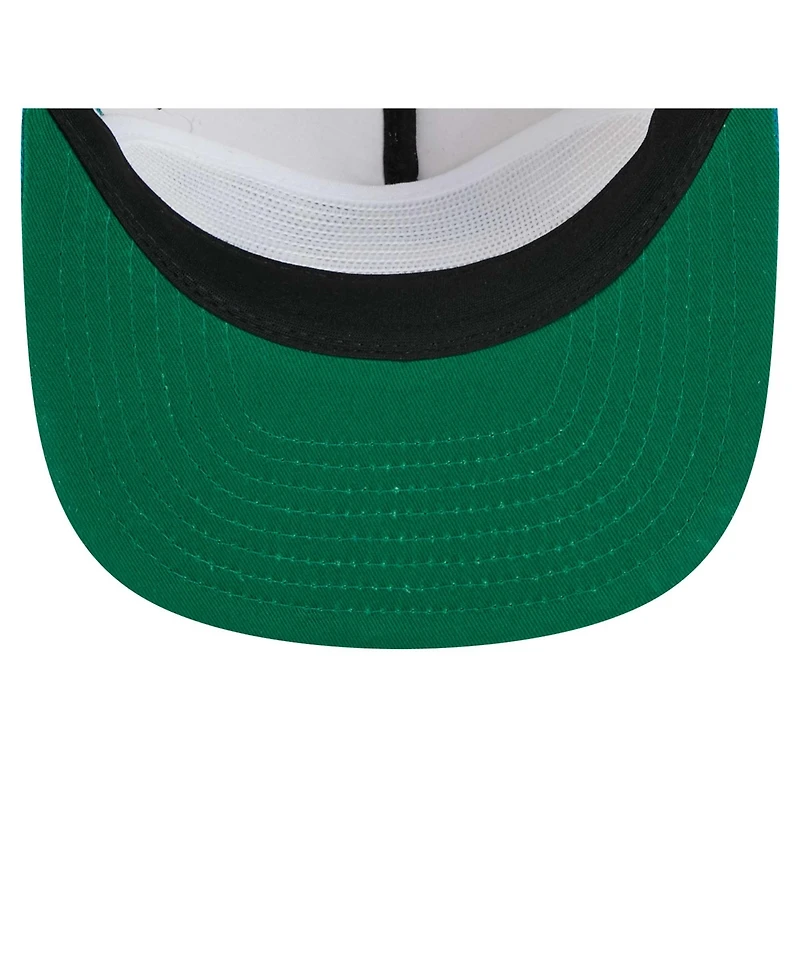 New Era Men's Stone/Teal Jacksonville Jaguars Athletic Golfer Snapback Hat