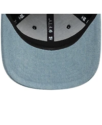 New Era Men's Black/Denim Ac Milan 9FIFTY Stretch-snap Adjustable Hat
