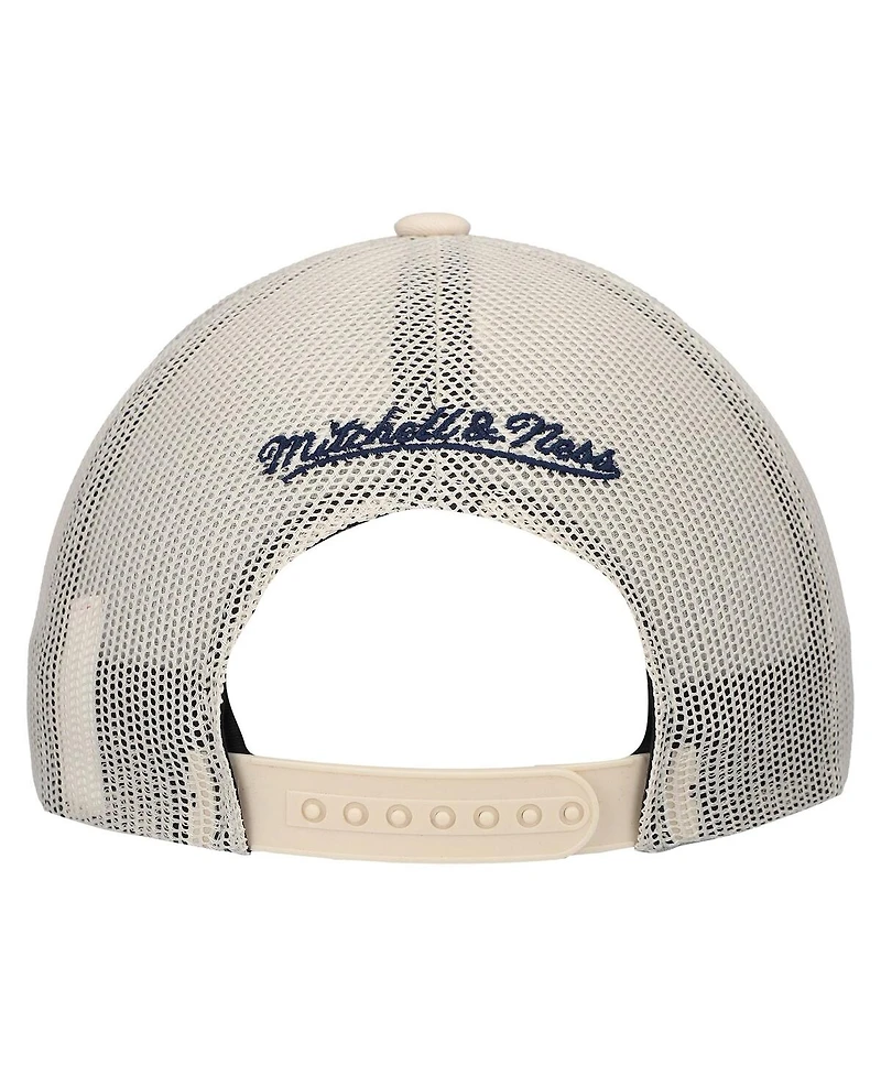 Mitchell & Ness Men's Cream Denver Nuggets Trucker Adjustable Hat