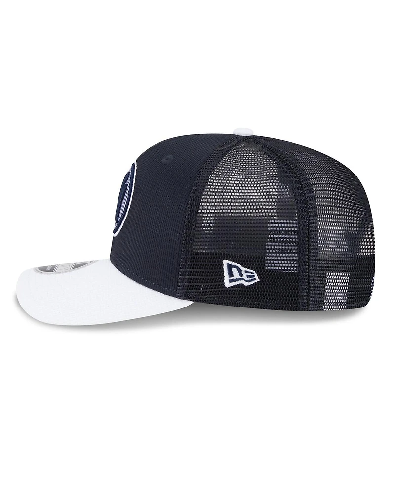 New Era Men's Navy/White New York Yankees 2025 Batting Practice 9SEVENTY Stretch-Snap Trucker Hat