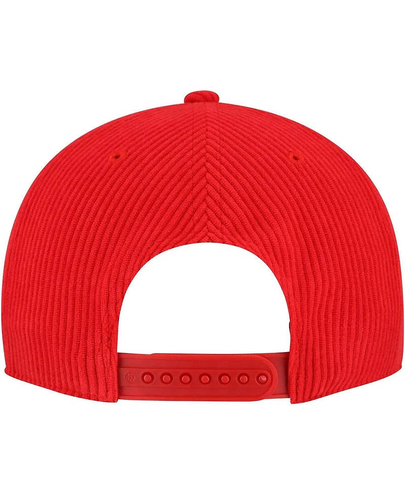 '47 Brand Men's Red Chicago Bulls Double Header Sidepatch Cord Hitch Adjustable Hat
