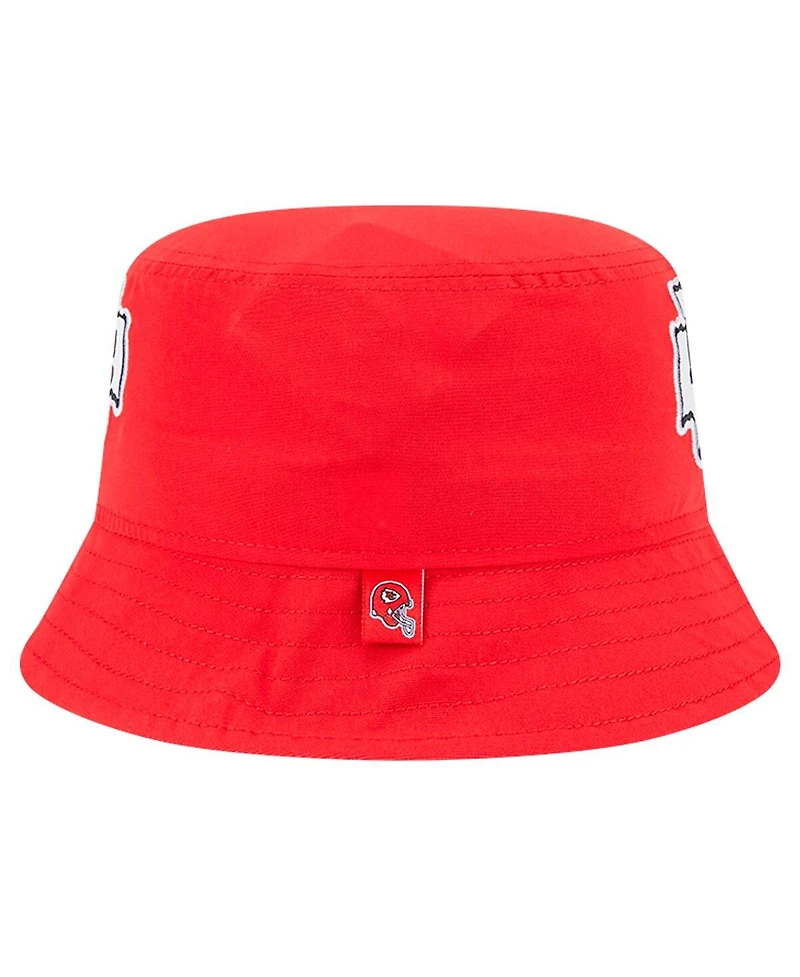 New Era Men's Red Kansas City Chiefs Helmet Bucket Hat