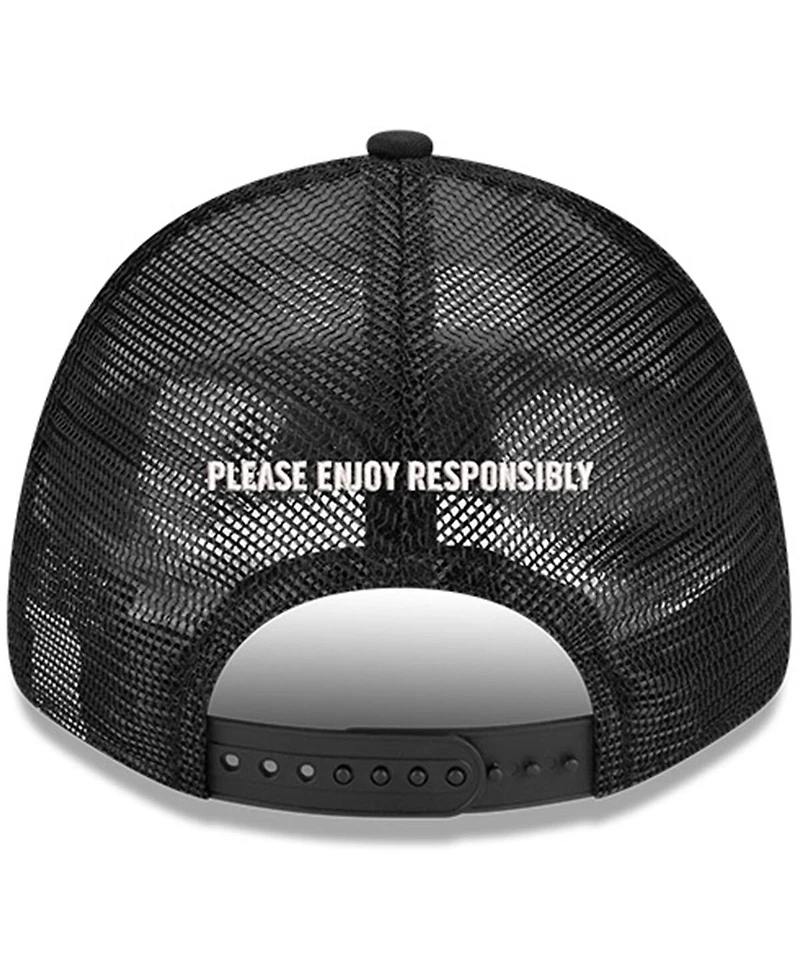 Richard Childress Racing Team Collection Men's Black Kyle Busch Rebel Bourbon 9FORTY Trucker Adjustable Hat