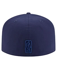 New Era Men's Navy Boston Celtics Colorpack A-Frame Pinch Front 59FIFTY Fitted Hat