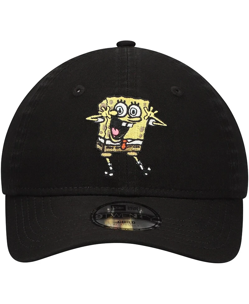 New Era Preschool Black SpongeBob SquarePants 9TWENTY Adjustable Hat