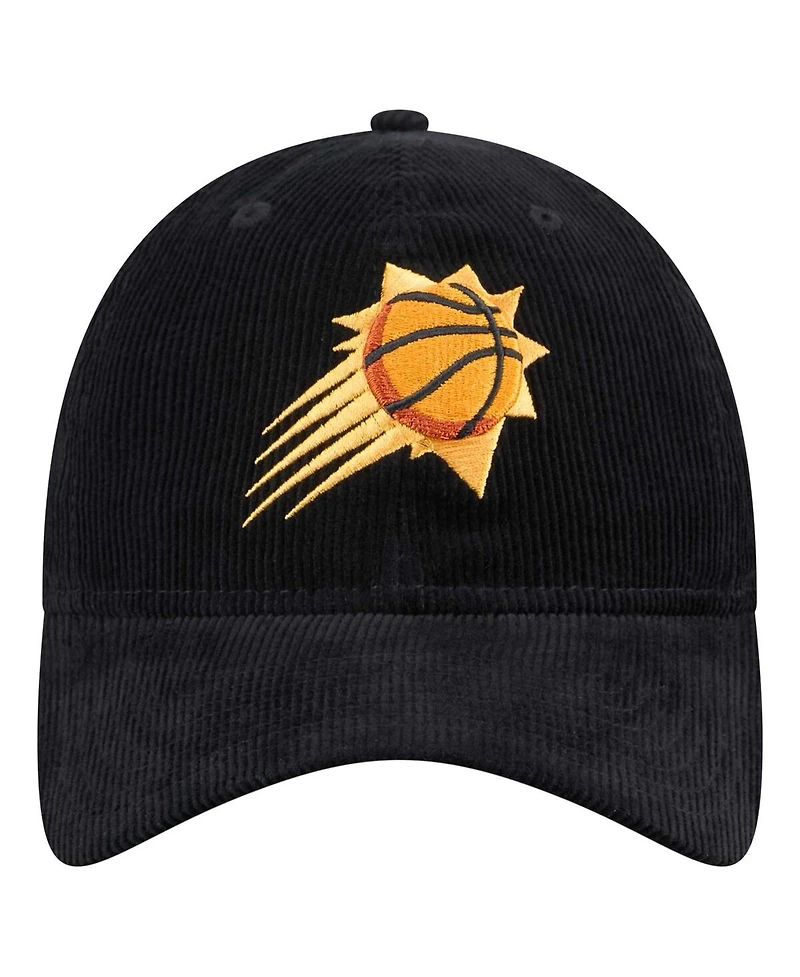 New Era Men's Black Phoenix Suns Throwback Corded 9TWENTY Adjustable Hat