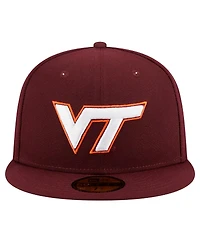 New Era Men's Maroon Virginia Tech Hokies 59FIFTY Fitted Hat