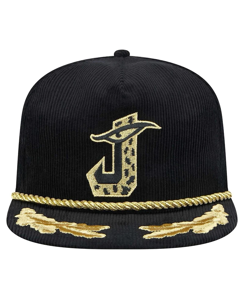 New Era Men's Black Jacksonville Jaguars City Originals Corduroy Skipper Golfer Snapback Hat