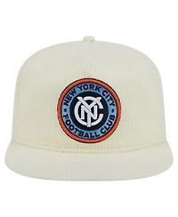 New Era Men's Cream New York City Fc 2025 Kickoff Snapback Golfer Hat