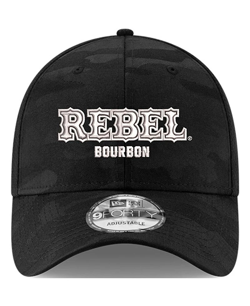 Richard Childress Racing Team Collection Men's Black Kyle Busch Rebel Bourbon 9FORTY Trucker Adjustable Hat