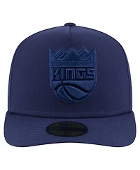 New Era Men's Navy Sacramento Kings Colorpack A-Frame Pinch Front 59FIFTY Fitted Hat