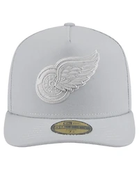 New Era Men's Gray Detroit Red Wings Color Pack A-Frame 59FIFTY Fitted Hat
